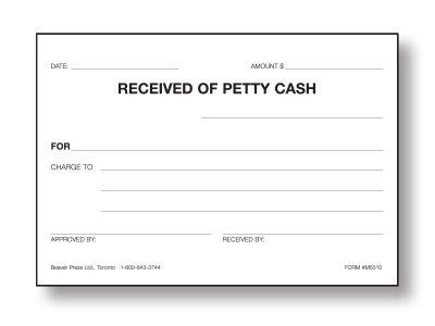 Petty Cash Voucher | professionally printed by The New Beaver Press